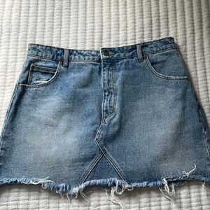 Rolla’s Denim Mini/A-Line Skirt